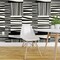 Peel & Stick Wallpaper 2FT Wide Monochrome Stripe Bold 60S Black And White Pop Art Large Print Custom Removable Wallpaper by Spoonflower